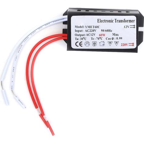 Elektronischer Transformator von 220 V auf 12 V, Spannungswandler, intelligenter Leistungstreiber (60 W) (1/5)