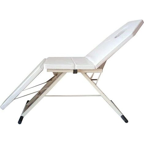 TFCFL Lit de massage portable - Beauté - Canapé 3 sections - Pliable - Résistant à l'huile et à l'eau - Trois couleurs (blanc) (1/5)