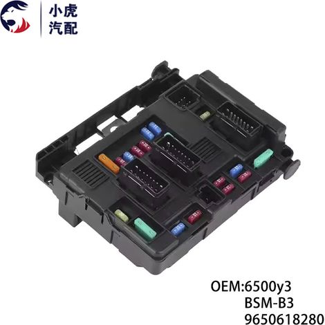 Le 6500y3 BSM-B3 9650618280 convient aux boîtes à fusibles Peugeot 206 et Citroën C2. (1/5)