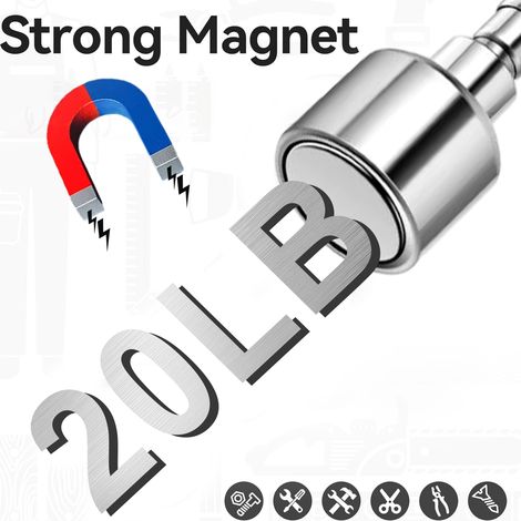 Pick Up Tool Magnetique Télescopique - 78 5 Cm - Pour Objets Métalliques - 20 Lb - Poignée Antidérapante - 1 Pièce (1/5)