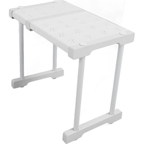 Étagère extensible empilable supportant une charge de 55 kg (121 lb) avec séparateur pour rangement, pour placard, armoire, longueur 27 à 38 cm (10,6 à 15 po). (1/5)