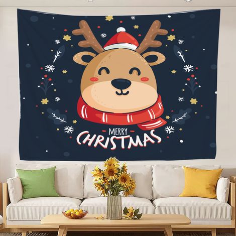 tapisseries mignonnes imprimées pour décorer les murs d'une chambre ou pour une fête 200x150cm (1/5)
