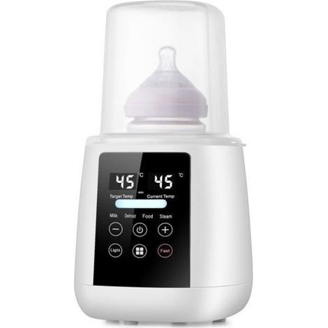 Chauffe-Biberon - 10 en 1 - Réchauffage Rapide 3 à 5 Min - Écran LCD - Maintien au Chaud 48 H - Pour Toutes Bouteilles - 1 Pièce (1/4)