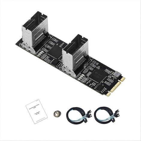 M.2 PCIe 3.0 zu 8 SATA 6G Multiplier Controllerkarte (1/5)
