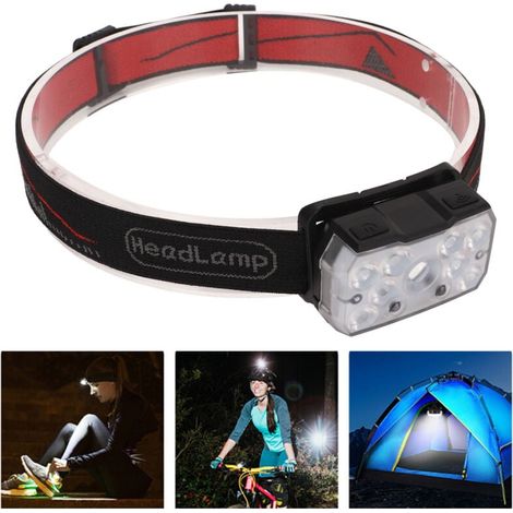 Front LED light bulb with superb sensor, water resistant IPX4 and rechargeable, with red and white light for outdoor use, DUBUNS (1/4)