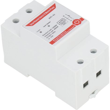 Interrupteur à minuterie avec télécommande sans fil Wi-Fi et Bluetooth pour pompe et éclairage, 220 V CA, 63 A (1/5)