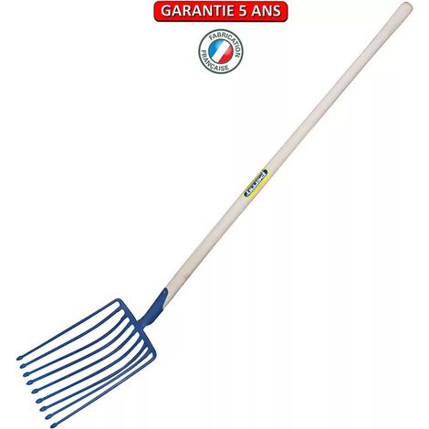 Kartoffelgabel mit gebogenem Griff 135 - 9 Zinken OUTILS PERRIN