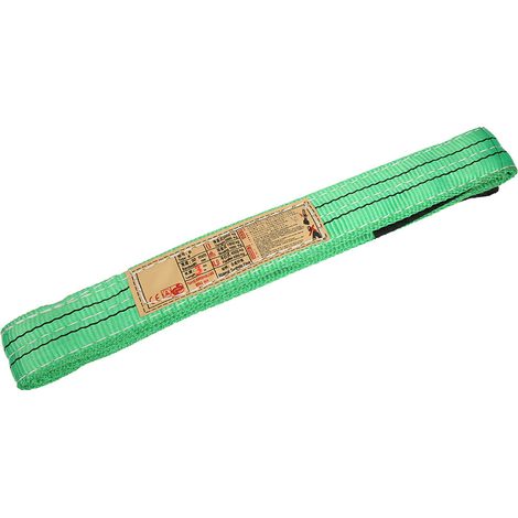 3 Meter x 50 mm Polyester-Hebegurt, Industriekran-Hebegurt, Grün (1/5)