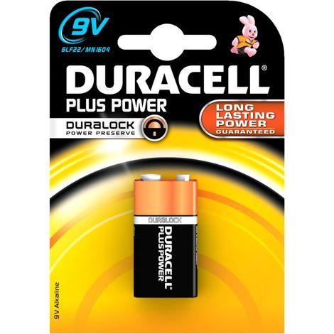 Trade Shop - Duracell Pila De Larga Duración Alcalina 9v Pila Transistor -