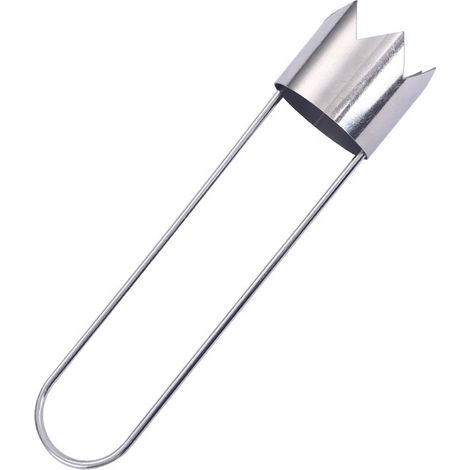 Entsteiner für Obst aus Edelstahl, Entferner von roten Chilischotenkernen, Gemüse- und Obstkernentferner, praktisches Küchenutensil, für alle Jahreszeiten geeignet.
