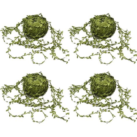 Artificial Vine Decoration (4-Piece Set), DIY Wreath Crafting Materials — 200 meters/roll (1/5)