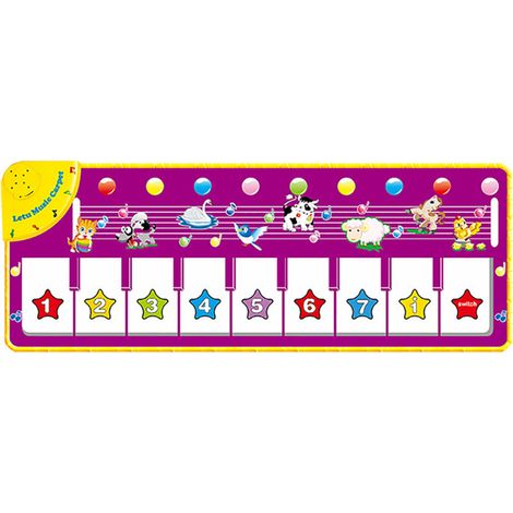Tapis Musical Éducatif - Tapis de Danse avec Fonction Enregistrement - Pour Enfants à Partir de 1 An - 1 Pièce (1/5)