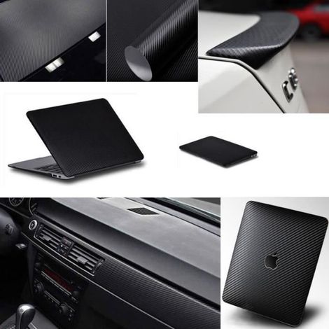 Autocollant Fibre Carbone Wrap pour Voiture - Nouveau - 150cmx60cm - Noir - Durable (1/4)