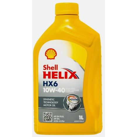 OLIO MOTORE SHELL HELIX HX6 10W-40 1L A3/B4 (1/2)