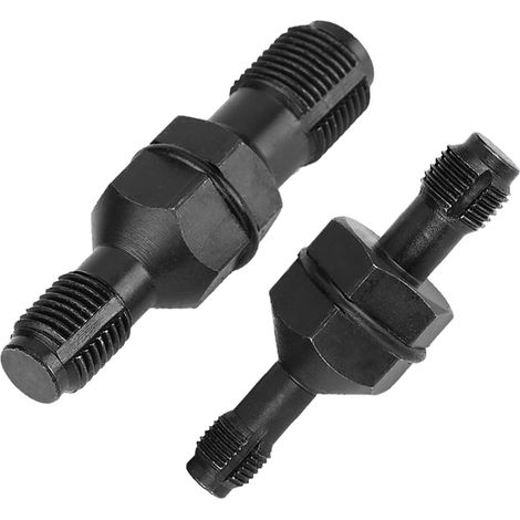 Jeu de 2 tarauds en acier au carbone pour filetage de bougies d'allumage : M101,0 / M121,25 M141,5 / M181,5 (1/5)