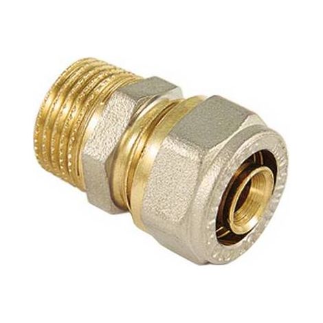 RACCORD DROIT MÂLE SÉRIE INS POUR MULTICOUCHE Dimensions : 3/4 x 20