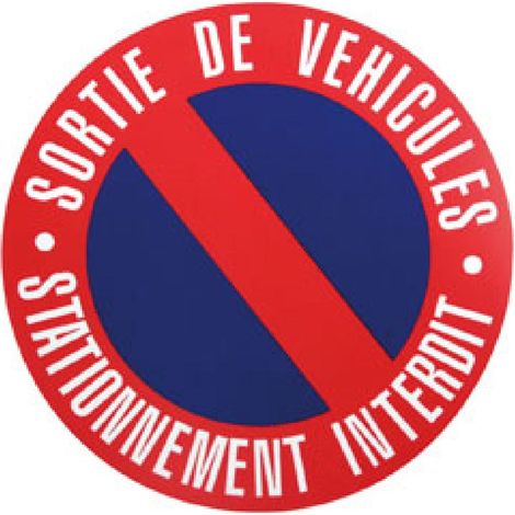 Disque stationnement interdit 250mm a clouer