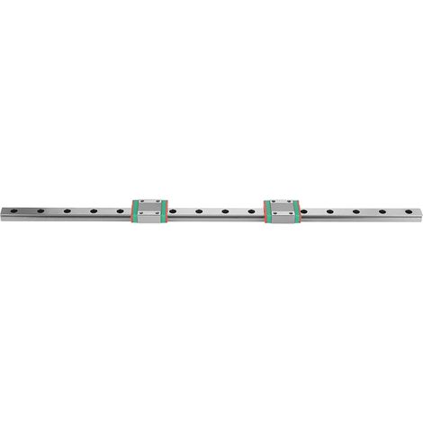 rail de guidage linéaire miniature MGN12 de 400 mm de long et 12 mm de large, 2 blocs de glissement MGN12B