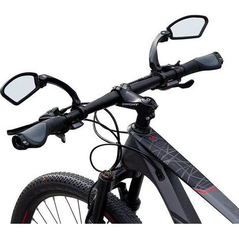 Set de 2 rétroviseurs vélo – 360° réglables – Gauche et droite – VTT – HD – Vélo électrique (1/2)