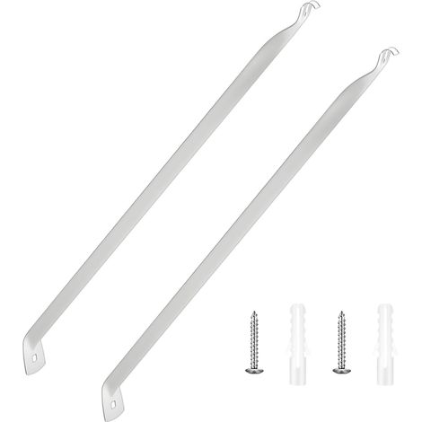 Lot de 2 supports d'étagère en fer robuste conçus pour des charges lourdes - Convient pour différents modèles de véhicules - 43,2 cm (1/5)