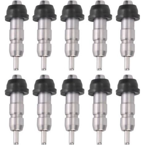 Lot de 10 abreuvoirs automatiques à tétine en acier inoxydable pour poulets, accessoires pour l'élevage (1/5)