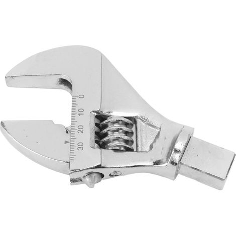 Tête de clé à molette interchangeable grande ouverture 0-37mm acier chrome vanadium antidérapant pour bricolage (1/5)