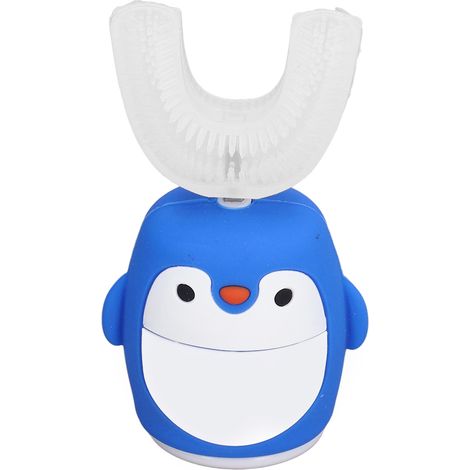 Wiederaufladbare elektrische Zahnbürste Blue Penguin U für Kinder, weiche Lithium-Akku-Zahnbürste, Zahnhygiene für ältere Kinder (1/5)