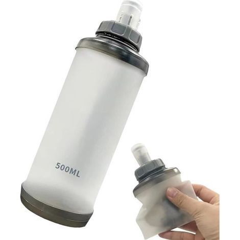 Faltbare Wasserflaschen, weiche Laufflaschen, tragbare Faltwasserflasche, weiche Wasserflasche (1 Stück) (1/4)