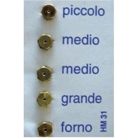 5 UGELLI PASSO 6 MB GAS METANO CUCINE A GAS LA GERMANIA SMALVIC STAR 2 MEDI (1/2)