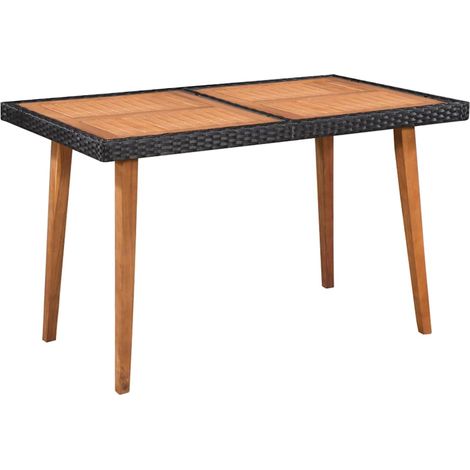 Maison Exclusive - Set da Pranzo da Giardino 5 pz in Polyrattan Nero e Marrone (1/5)