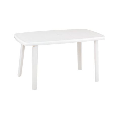 Idroweb – Table de jardin en polypropylène blanc – Résistante aux intempéries – Dimensions 140x90xh72cm – Pour professionnels et semi-professionnels