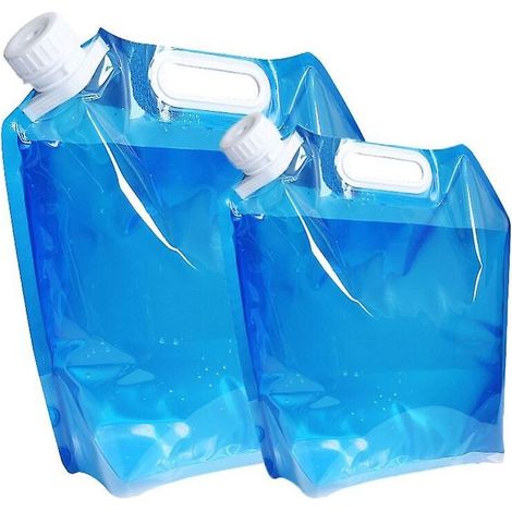 Lot de 2 bidons d'eau potable pliables et portables (1/4)