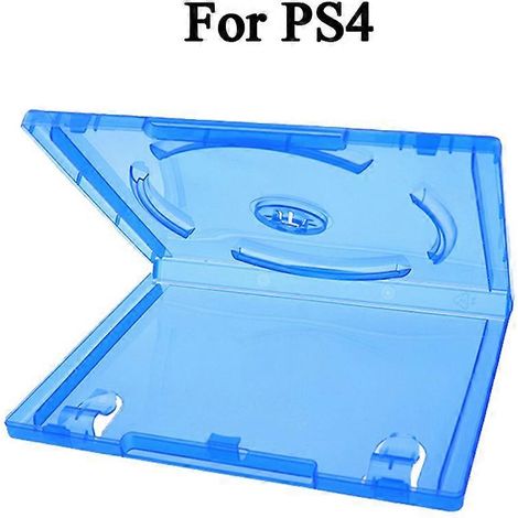 Lot de 5 boîtiers CD de jeux PS4, boîtiers de rangement DVD bleus transparents, étuis de protection pour disques, étuis de rangement pour accessoires de jeux vidéo A (1/3)