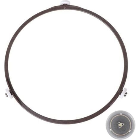 Support plateau tournant universel de 22cm,Anneau Rotatif Micro-ondes de Plateau Tournant pour Universel Support en Verre 22cm Diamètre (Brun) (1/5)