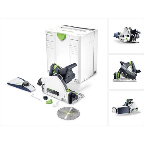 Festool TSC 55 REB-Li Basic Akku Tauchsäge 36V ( 2x18V ) ( 201395 ) 160 mm Brushless Solo im Systainer - ohne Akku, ohne Ladegerät (1/5)