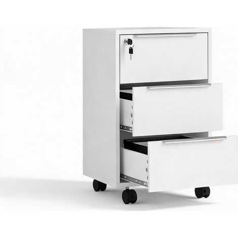 Meuble de rangement de bureau blanco 40 x 40 x 63,5 cm (1/5)
