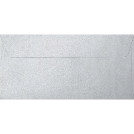 DL Perlmutt-Briefumschlag hellsilber 150 g/m² (10) 4987 (1/4)