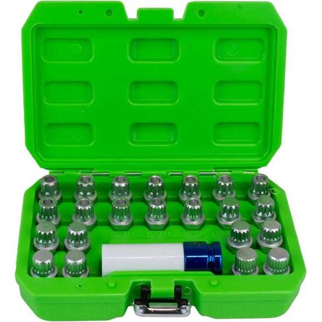Sicherheitsschraubenausdreher Set JBM Sicherheits Stahl grün