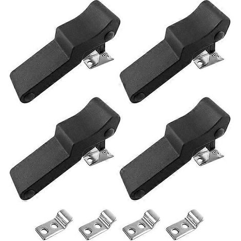 loquets de tiroir souples en caoutchouc noir pour glacière, compartiment de bateau, coffre de rangement pour Sportsman 70819 (1/5)