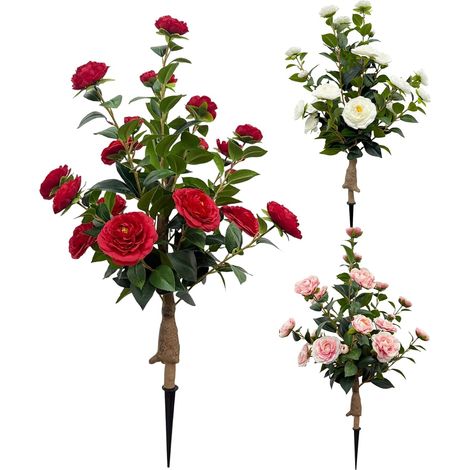 Arbre artificiel Décor intérieur printanier esthétique et réaliste Grandes fausses fleurs pour porche pour Extérieur Terrasse Porche Paysager Bureau Maison Cadeau (1/2)