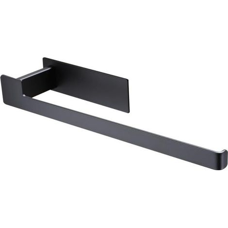 Porte-serviettes double barre auto-adhésive en acier inoxydable 35 cm (1/5)