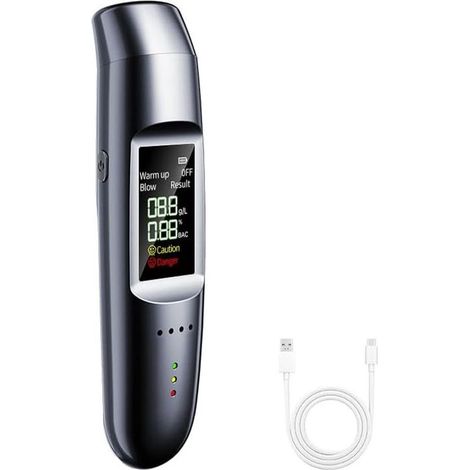 Éthylotest numérique - Alcootest haute précision - Rechargeable - Écran LCD compact - Accessoire de sécurité (1/5)