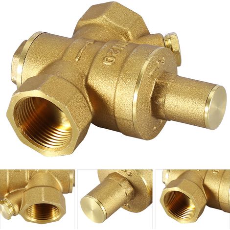 DN20 3/4" Réducteur de Pression d'Eau Réglable Vanne Régulateur 1.6MPa (1/5)