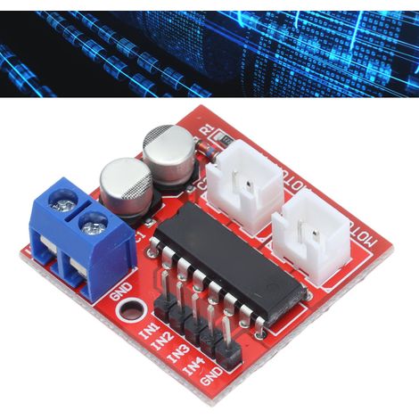 Module de commande de moteur à double canal 2,5 A pour rotation avant et arrière avec contrôle de vitesse PWM et moteur pas à pas à double pont en H Super L298N (1/5)