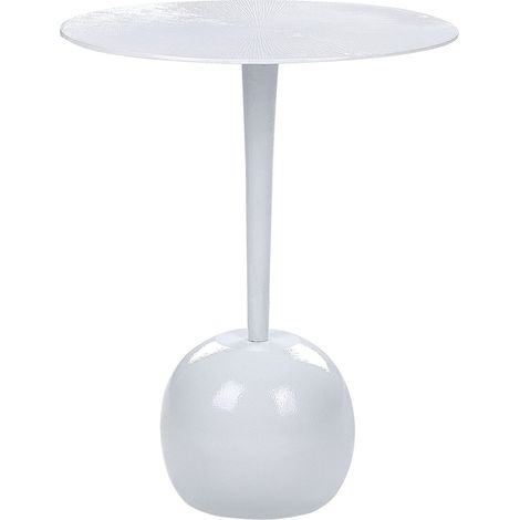 Beistelltisch EUCLA Metall Weiß