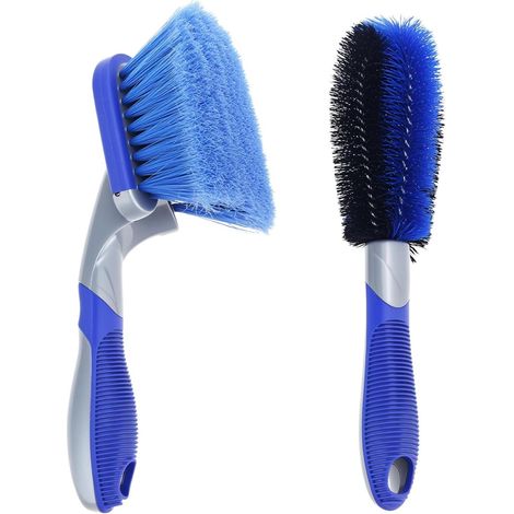 Ensemble 2 brosses nettoyage - Jantes pneus aluminium (1/5)