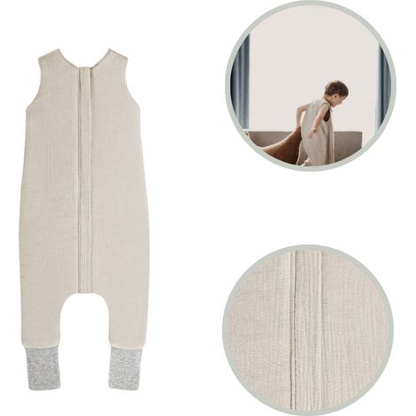 Sac de couchage en mousseline beige, taille M (3-5 ans) (1/5)