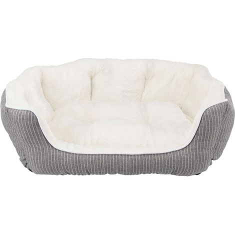 Trixie Davin cama ovalada gris crema para perro y gato