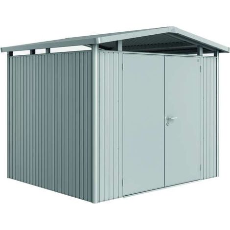 Casetta Panorama Misura P3 argento metallizzato con porta a due battenti