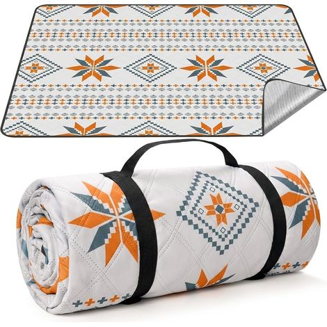 Couverture Pique Nique Imperméable 200x300 cm:Tapis Pique Nique Lavable en Machine Nappe Pique Nique sans Sable Convient pour Familie Pique-Nique Camping Plage Le Jardin (1/5)